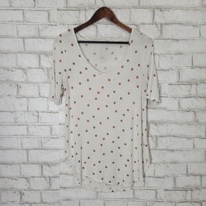 Maurices polka dot short sleeve tee